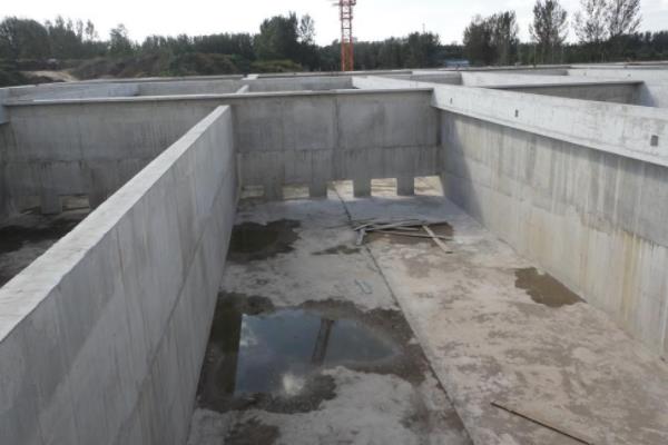 胶南污水处理厂污水池防水堵漏工程施工
